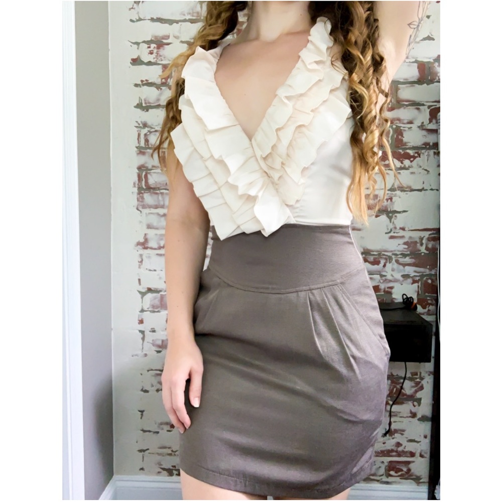 Gorgeous Dress with Ruffled Top